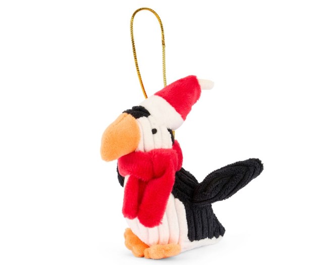 Corduroy puffin Xmas decoration website